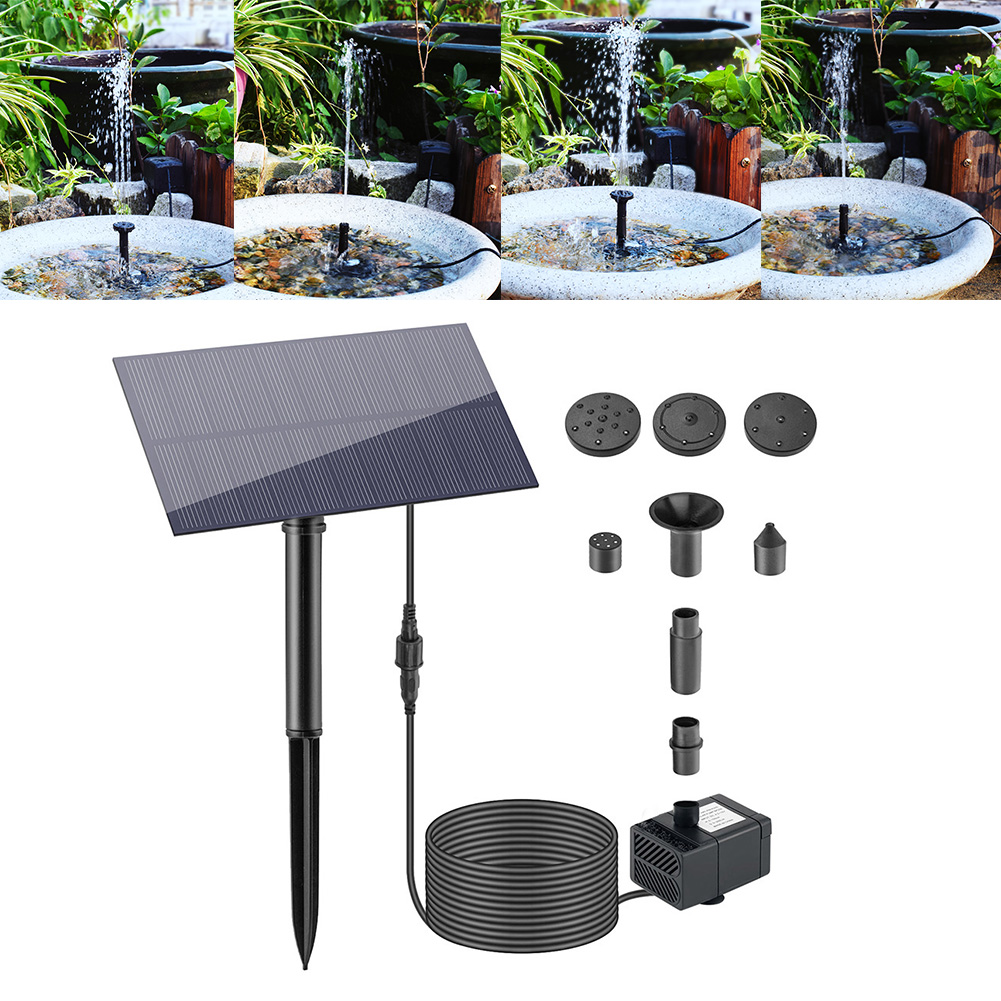 Smart Garden Outdoor - 5W 5V Wasserbrunnen Gartendekoration mit Pfahl