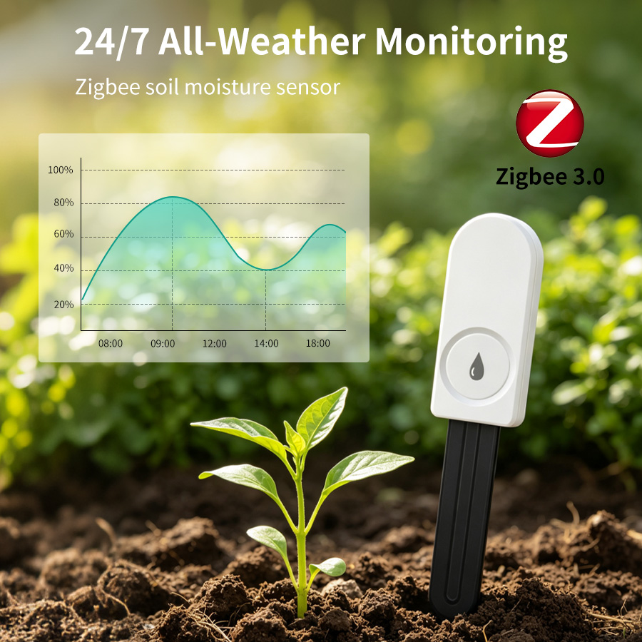 Smart Soil Sensor - Intelligenter ZigBee Bodenfeuchtesensor, Temperatur- und Feuchtigkeitsmessgerät,