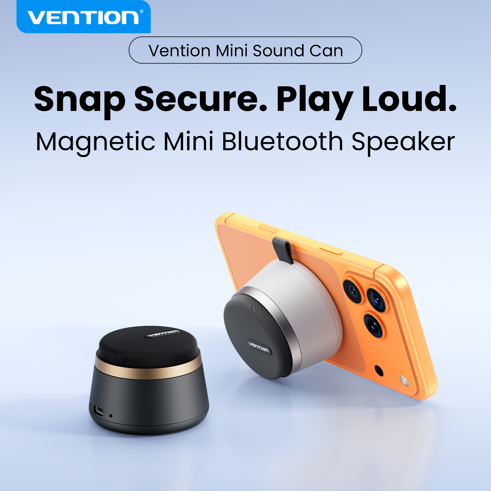 Google Speaker Nest Mini - Vention Magnetischer Tragbarer Bluetooth-Lautsprecher IPX6 Wasserdichter